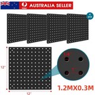 4X Pegboard Steel Peg board Wall Organizer Panels Tool Organization 12''X12'' AU