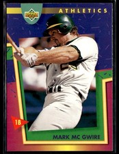 1993 Upper Deck Fun Pack #51 Mark McGwire Athletics Baseball Card 2801J