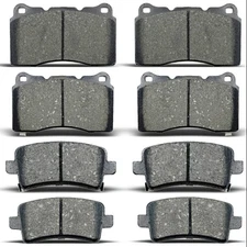 Front and Rear Ceramic Brake Pads for Cadillac XTS 2013 2014 2015 2016 2017-2019