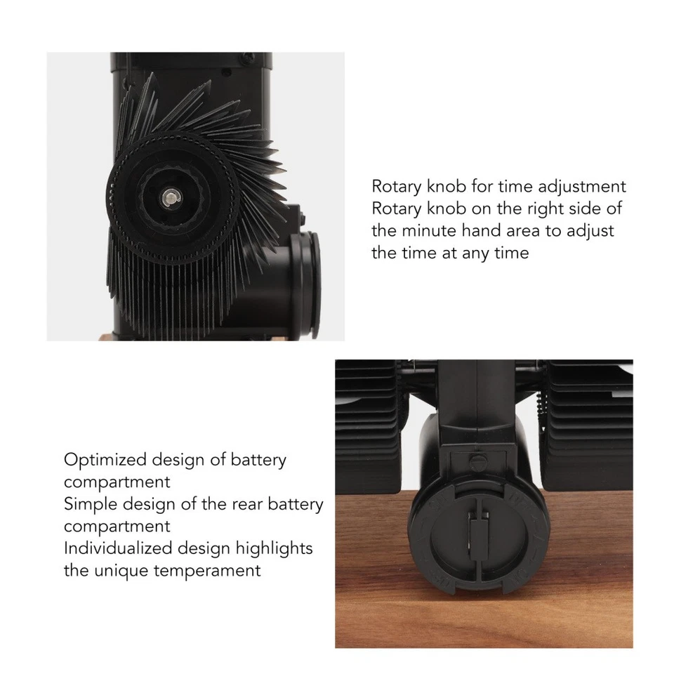 Creative Minimalist Automatic Flip Page Clock - Retro 12-Hour Digital Desk Clock - Image 3 of 4