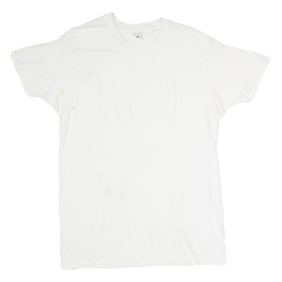 HANES Herren T-Shirt weiß uni XL Kurzarm Rundhals Baumwolle Freizeit Basic