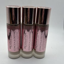 3PK - REVOLUTION CONCEAL DEFINE FOUNDATION 0.8oz EACH SHADE: F3
