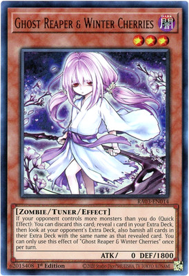 Yugioh! Ghost Reaper & Winter Cherries Alternate Art RA03-EN014 Ultra Rare (UR)