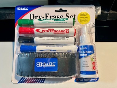 BAZIC 1207 Whiteboard Markers  Start Kit - 4 Pack