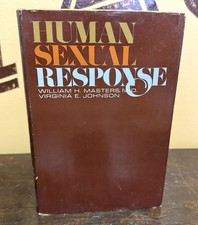 Human Sexual Response Masters Johnson 1966 1st Ed HC DJ Signed