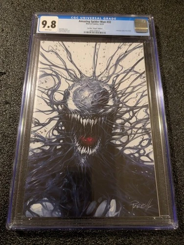 Amazing Spider-Man #32 NM+ CGC 9.8 Parrillo Virgin Cover(Marvel Comics Nov 2023)