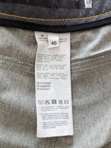 Ripcurl Boardwalks Grey Shorts Men Poly/Cot/Spandex Size 40 - Picture 8 of 9