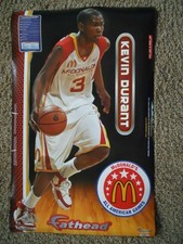 New in Box Kevin Durant 2012 McDonald's Fathead Jr. Reusable Vinyl Graphics NBA
