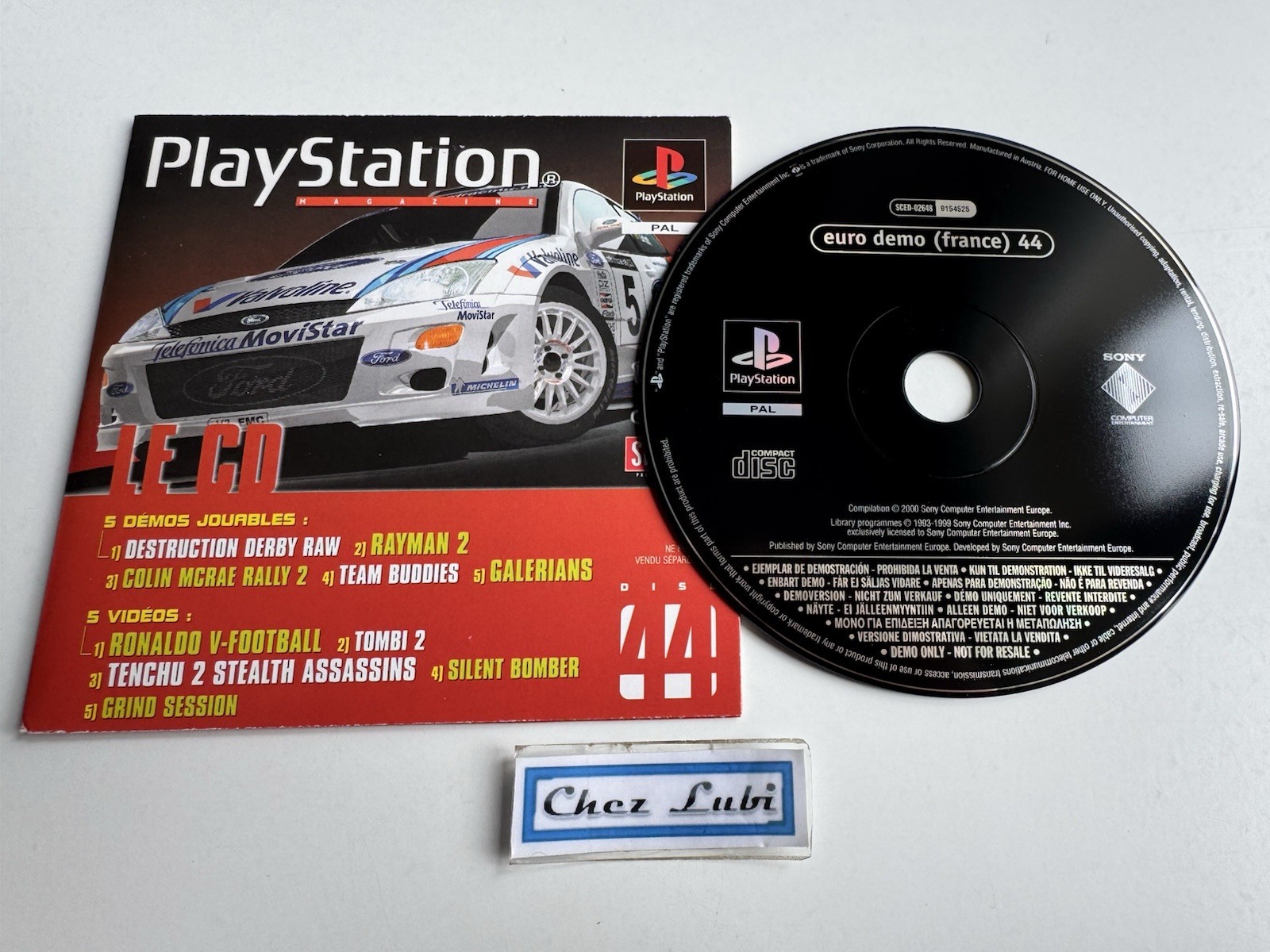 CD Demo Euro 46 Pour PS1 - Inclut Formula One, Driver 2, Team Buddies... - État Correct
