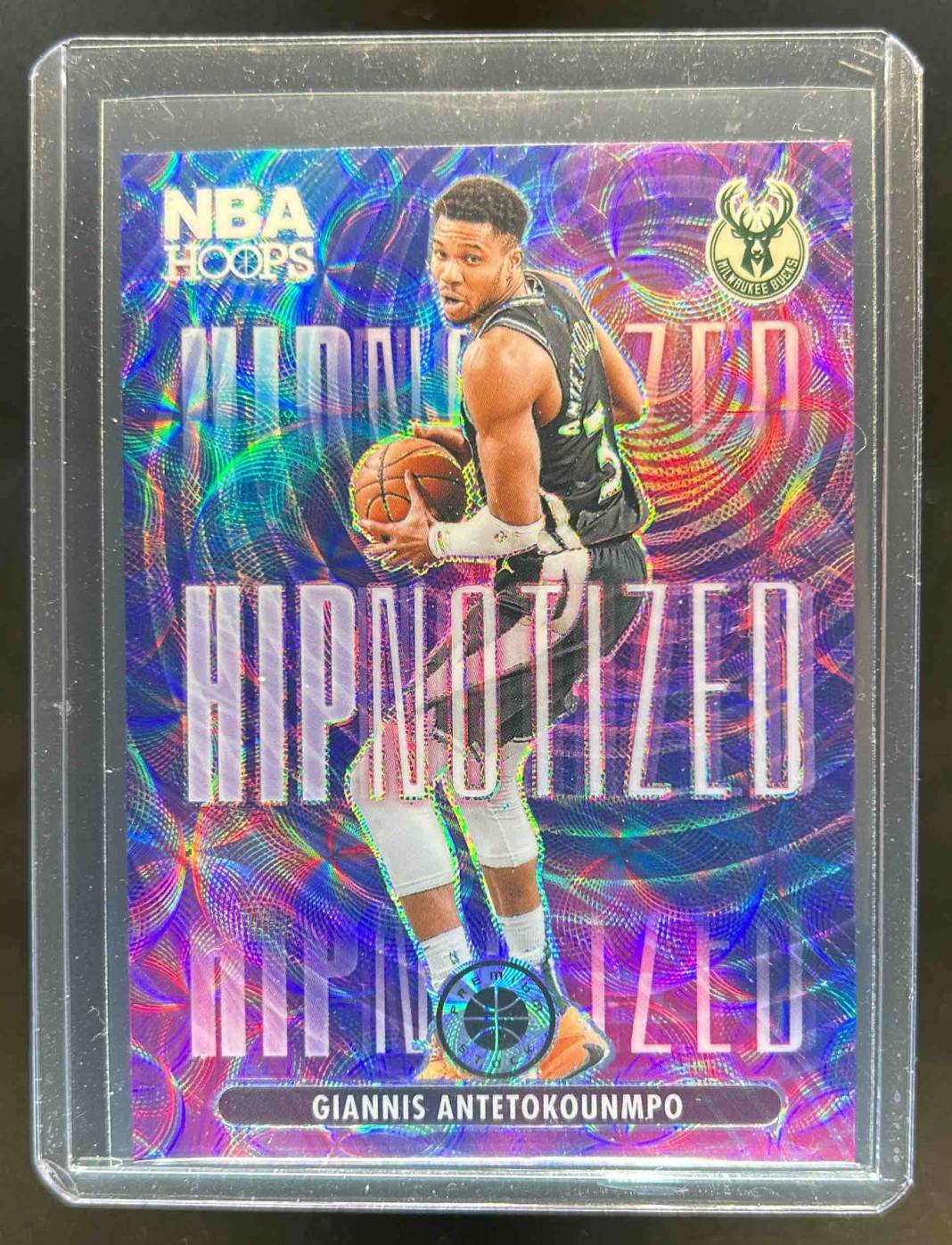 2023-24 Panini Hoops Premium Stock Giannis Antetokounmpo HIPnotized #12 Bucks