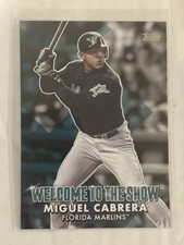 2022 Topps Miguel Cabrera Welcome to the Show insert #WTTS-28  Detroit Tigers