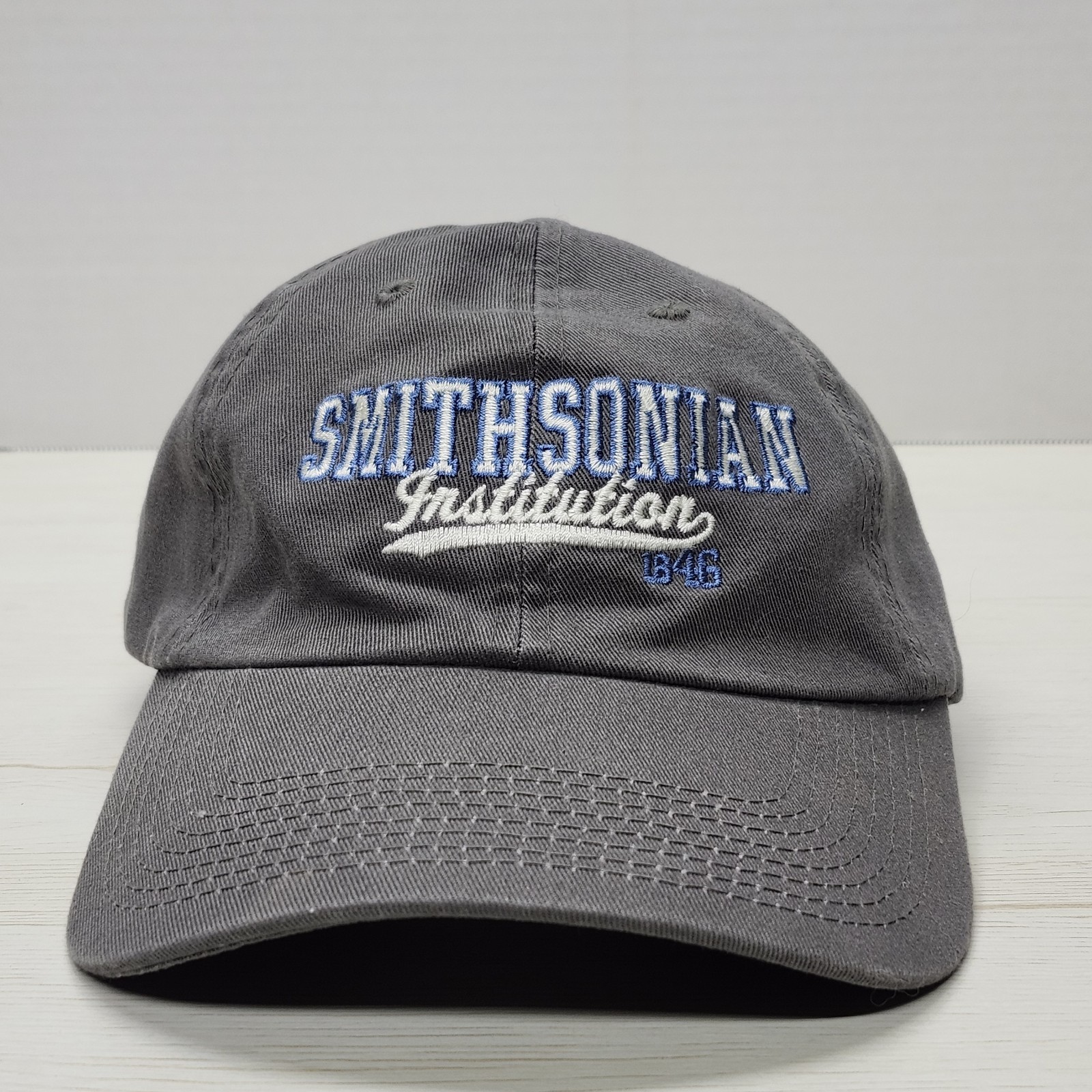 Smithsonian Institution Hat Cap Gray Embroidered … - image 9