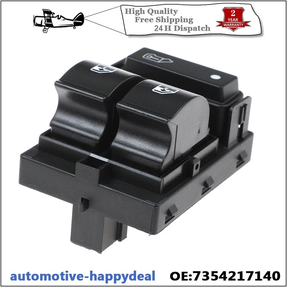 FRONT RIGHT ELECTRIC WINDOW SWITCH BUTTON FOR VAUXHALL COMBO MK3 2011>> ONWARDS - Image 3 of 4