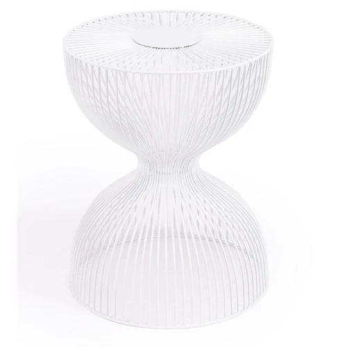 Butler Specialty Nicholas White Metal End Table - Picture 7 of 7