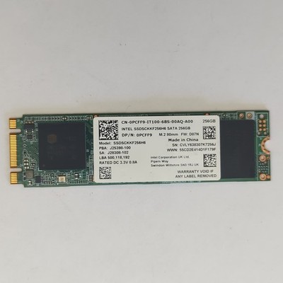 Intel 256GB M.2 SATA SSD 2280 interne Festplatte Notebook Speicher