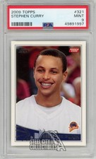 Stephen Curry 2009-10 Topps Rookie Card #321 PSA 9. rookie card picture