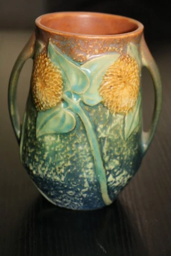 Vintage Roseville Sunflower 5" Vase Arts & Crafts