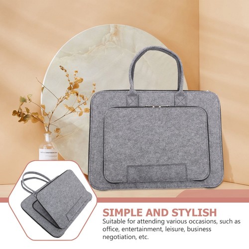 Filz 15,6 Zoll Tragbare Laptophülle Laptop Reise Tasche - Bild 7 von 11