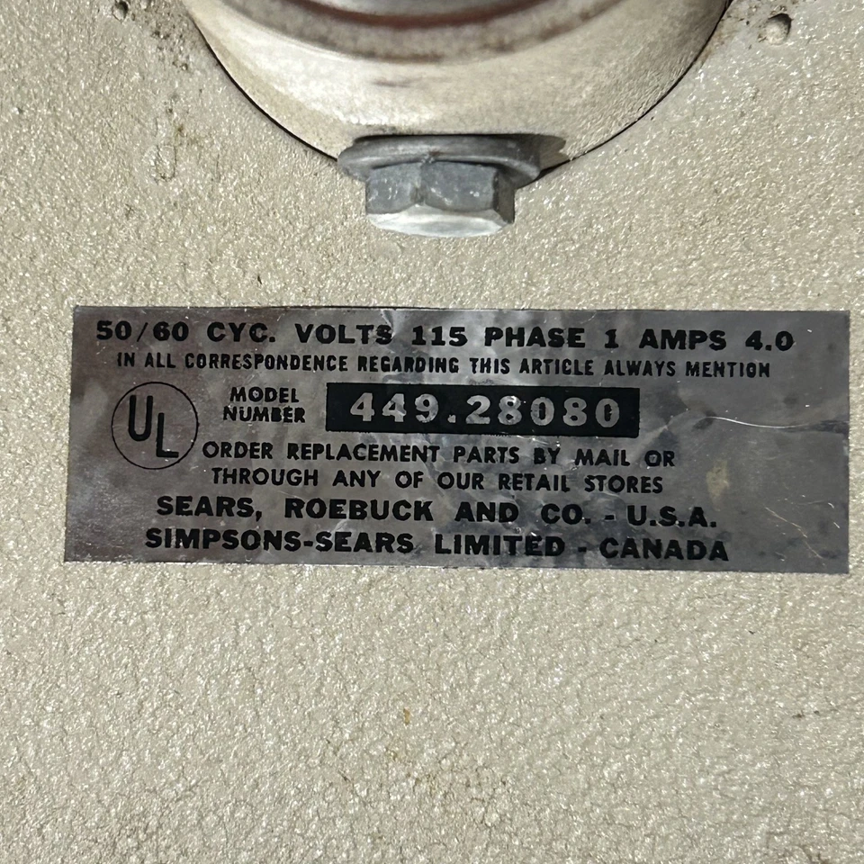 Máquina de cinturón de masaje vibratoria para perder peso SEARS 449 28080 vintage años 60 Foto 2 de 4
