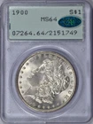 1900 MORGAN SILVER DOLLAR PCGS MS64 CAC OGH RATTLER CHOICE COIN