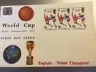 GB STAMPS FIRST DAY COVER 1966 WORLD CUP ENGLAND WINNERS UNUSED BLOCK No 6