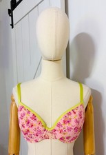Y2k Victoria s Secret Size 34D Fairy Floral Mesh Underwire Vintage Bra