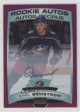 2019-20 O-Pee-Chee Platinum Rookie Autos Matte Pink 92/99 Emil Bemstrom Auto 1q2