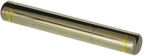 Cigar Tube Gold and Stainless Cigar Holder - Picture 1 of 1