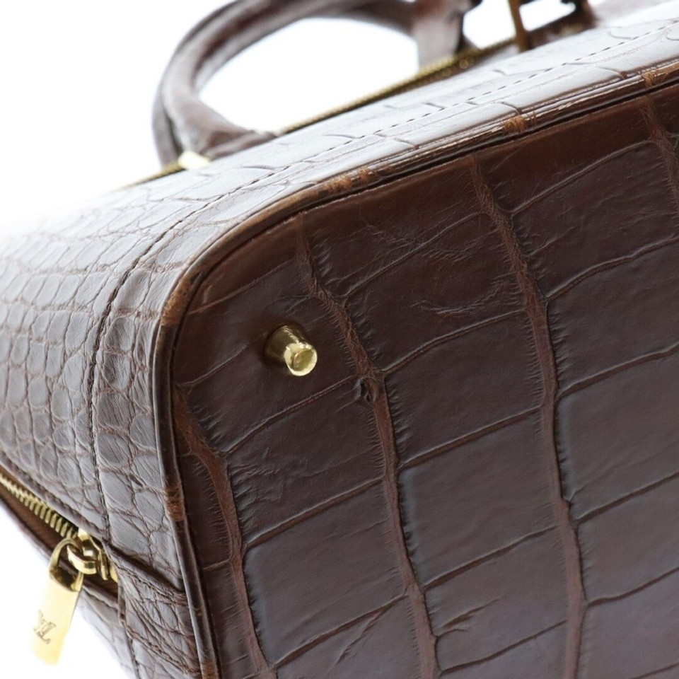 LOUIS VUITTON Alma Handbag N90002 Brown Used