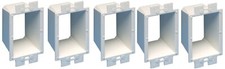BE1-5 Electrical Outlet Box Extender 1-Gang White 5-Pack Power Accessory