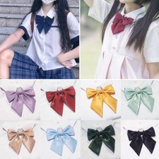 Ladies Adjustable Pre tied Bowtie - Solid Color Bow Ties for Womens  