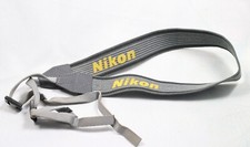 Genuine Nikon SLR DSLR Camera Neck Strap Original Very Nice Grey