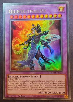 Quintettmagier Neu! Ultra Rare Holo Yugioh deutsch Dunkler Magier Deck  GFP2-127