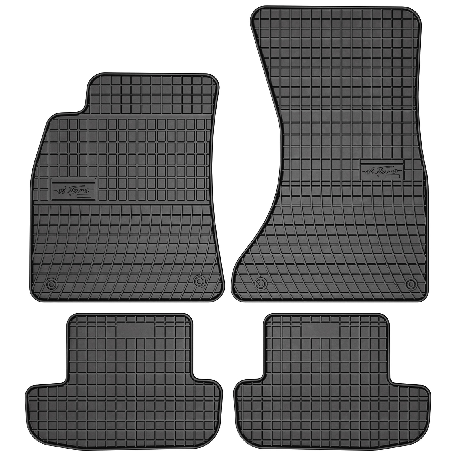 Tapis de sol Frogum El Toro caoutchouc auto noir étanche pour Audi A5 8T Coupé Sportback 2007-2016