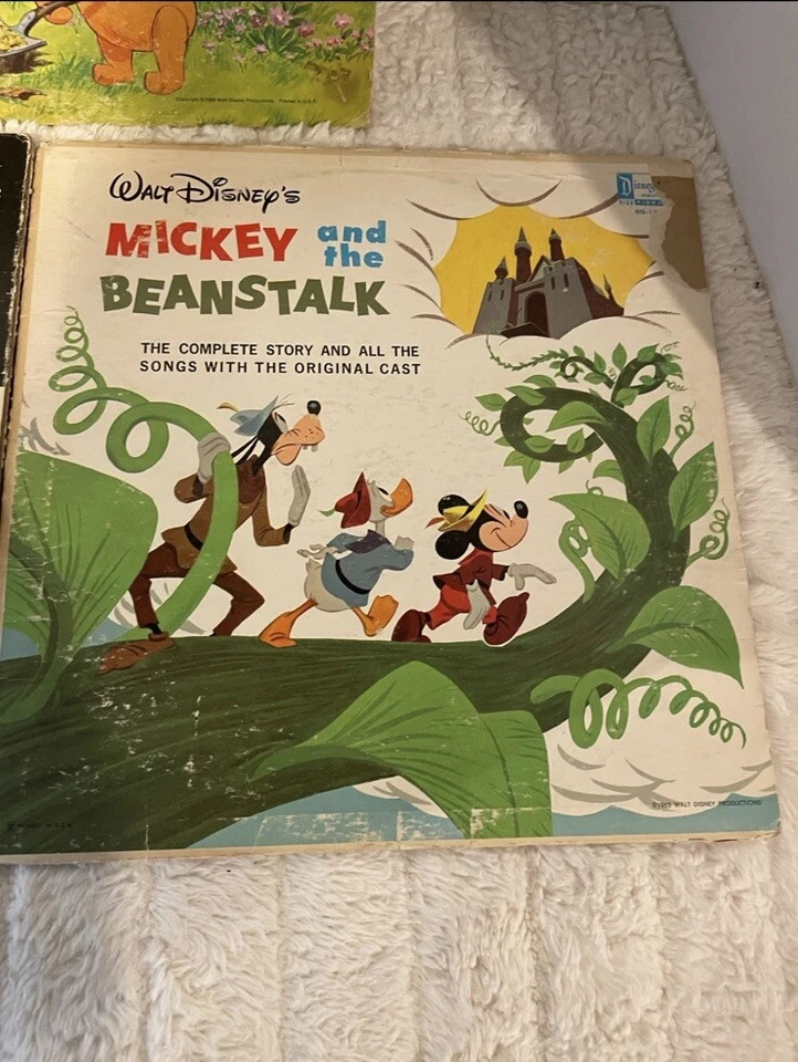 Lote de discos de Winnie The Pooh Mary Poppins de Walt Disney Records de colección raro de los años 60 Foto 4 de 4