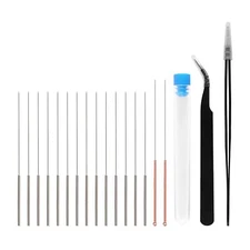 19 Pcs 3d Printer Nozzle Cleaning Kit 16 Pcs 0.15mm 0.25mm 0.35mm 0.4mm 0.5mm Ne