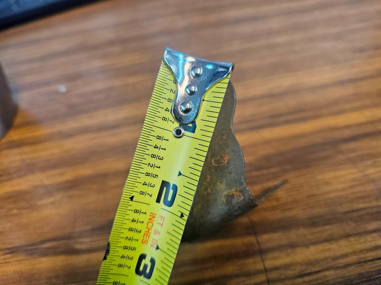 1950's Vintage Metal Trunk Luggage Chest Outside Corner Protector Bumpers Trim