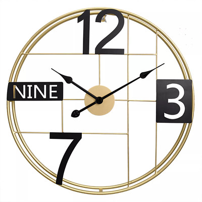 60cm SUPER LEISE minimalistische klassische Wanduhr leise nicht tickend Quarz