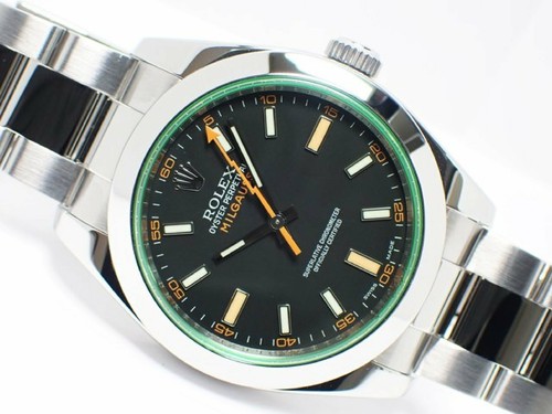 ROLEX Milgauss green glass 116400GV V 