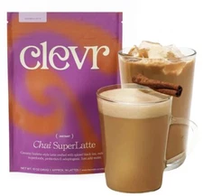 Clevr Blends Chai Tea Latte Instant Tea Superfood Powder Blend with Oat Milk ...