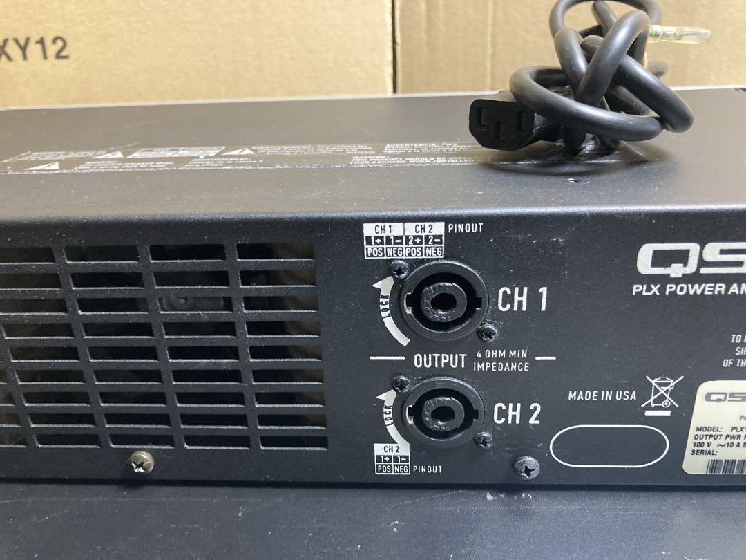 パワーアンプ　QSC PLX1104 QSC PLX1104 Power Amplifier PLX Performance and Technology