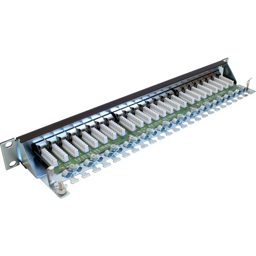 InLine® Patchfeld Cat.6, 24-fach, 48,26cm (19"), 1HE, schwarz, RAL9005 - Bild 2 von 3