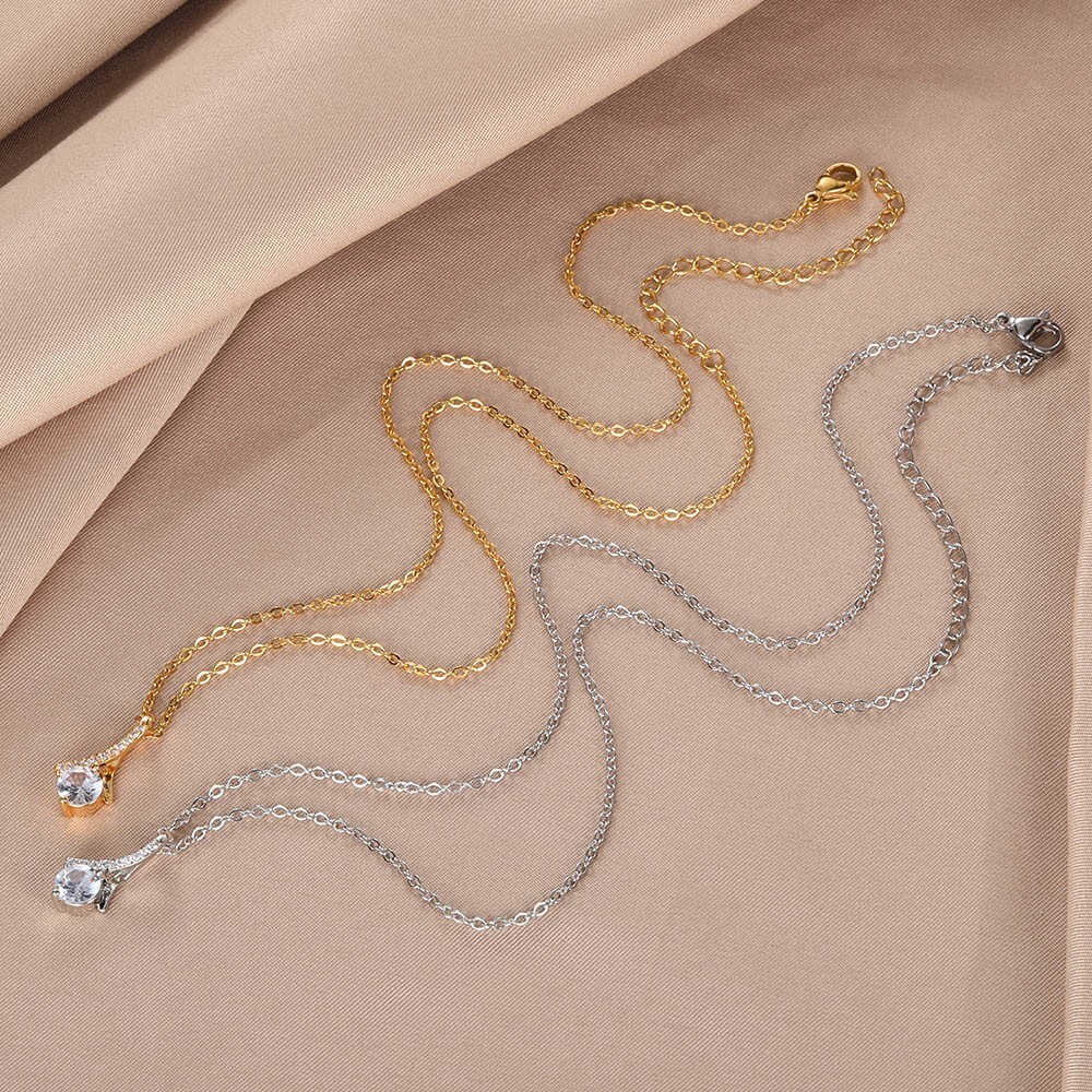 Collar cadena mujer cadena mujer elegante belleza mínima idea de regalo