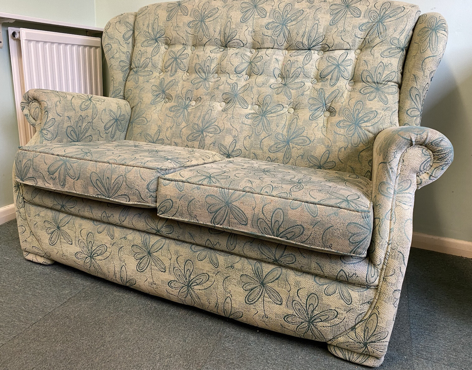 2 seater Sofa Green Small Sofa eBay