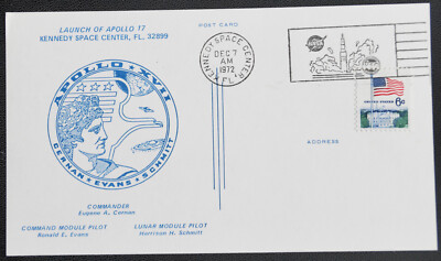 Apollo 17 Launch Startkarte KSC. 7 Dec. 1972 . VIP card.