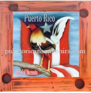 Wooden Wood Dominoes Domino Table Mesa Puerto Rico Flag Handmade