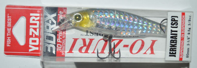 yo zuri 3dr-x 3d prism jerkbait suspending 3 1/8'' prism silver black  r1437-psbl