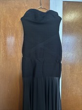 Woman’s Dress JS Collections Women’s Gown Dress Black Bodycon Size 6 Long/short