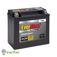 EverStart Premium Boxed AGM Power Sport Battery, Group Size TX20L 12 Volt, 310 C