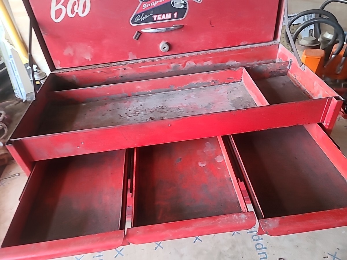 VTG Snap-On Flip Top 9-Drawer TOOL BOX CHEST Socket Wrenches VTG Snap-On Flip Top 9-Drawer TOOL BOX CHEST Socket Wrenches